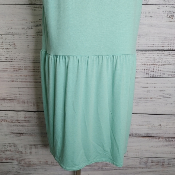 New EILEEN Fisher mint drop waist dress size - Picture 7 of 13